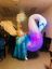 Led light swan costume Eva Rinaldi