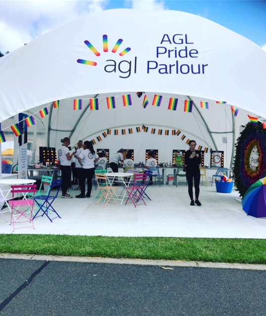 AGL Pride Parlour - Human Statue Bodyart - Bodypainting