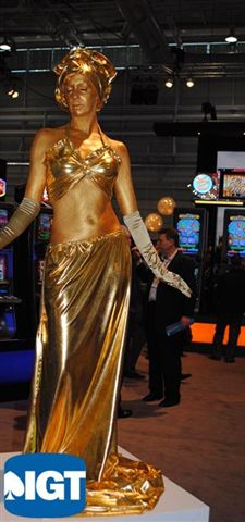 IGT Gaming Promotion - Human Statue Bodyart