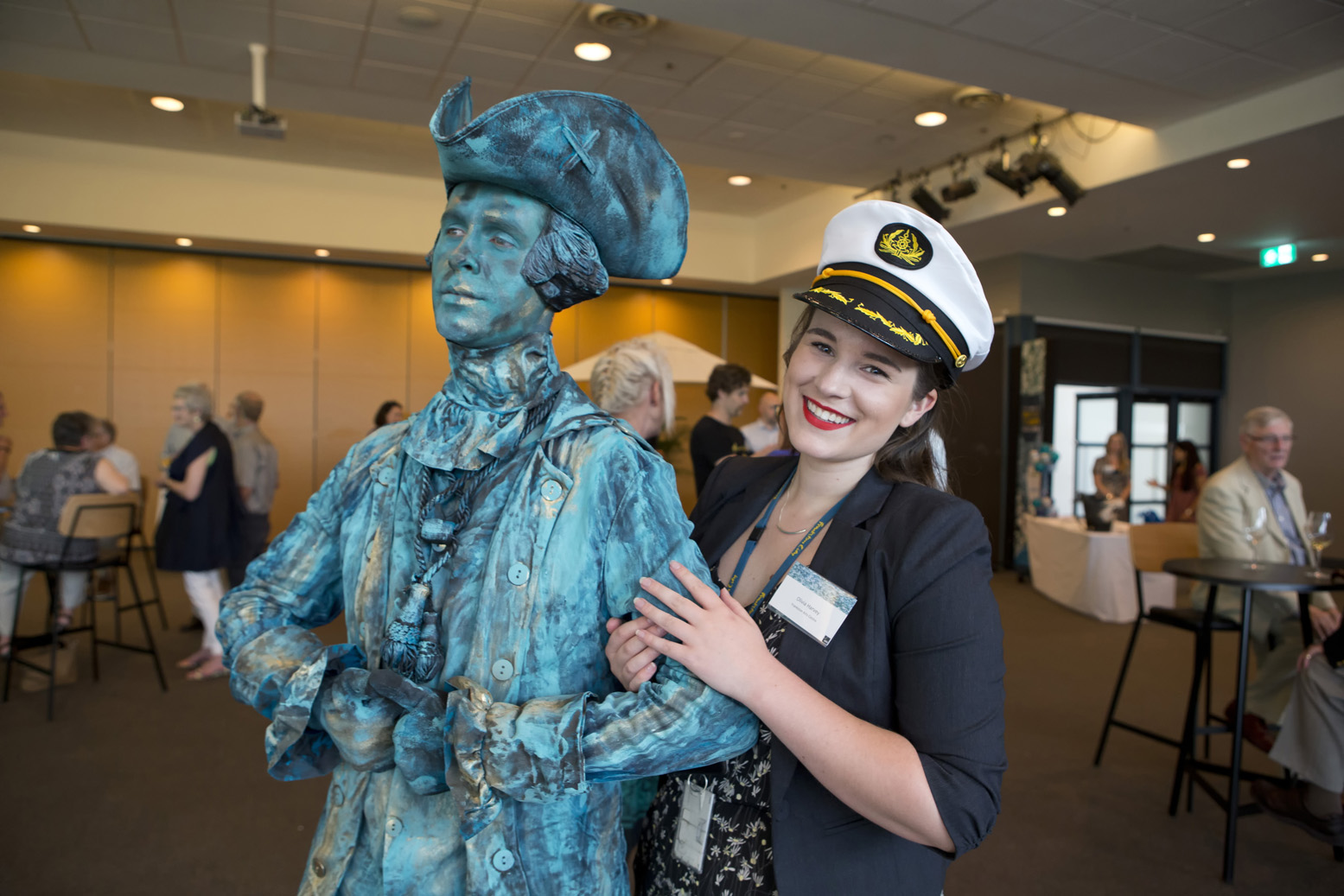 Nautical Theme Entertainers - Captain Cook - Human Statue Bodyart