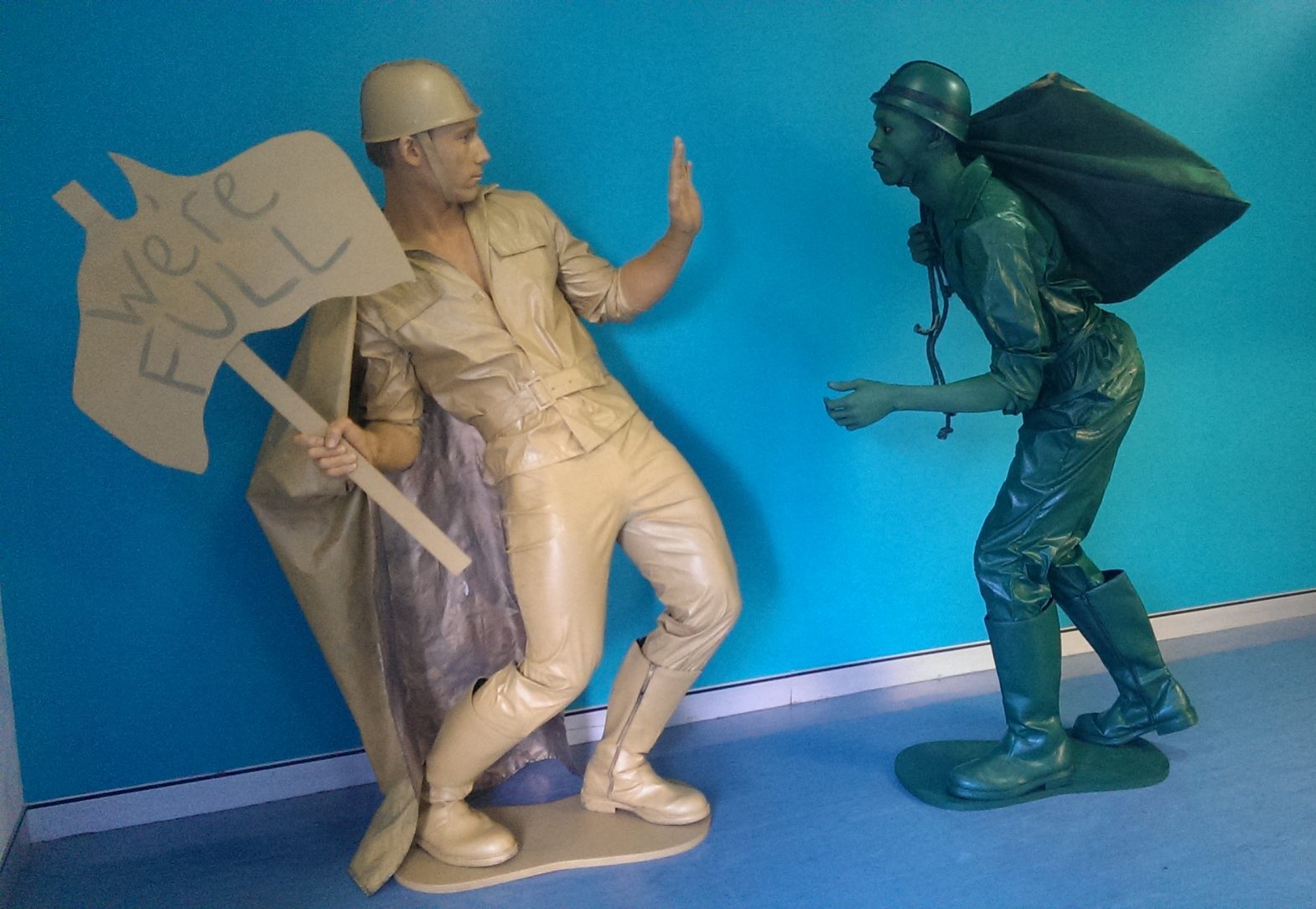 Toy Soldiers - Human Statue Bodyart