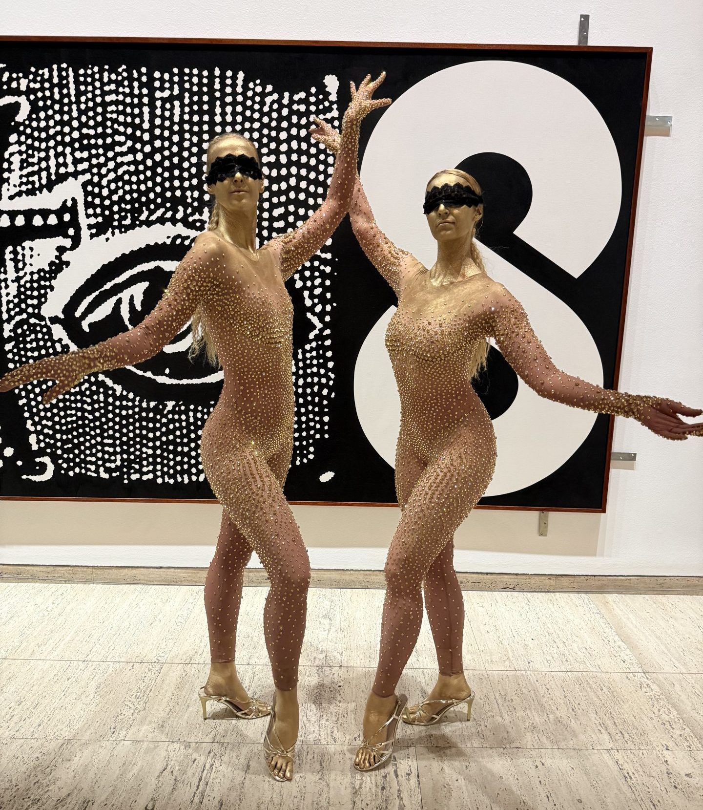 Balmain - Archibald Viewing 2025 - Human Statue Bodyart