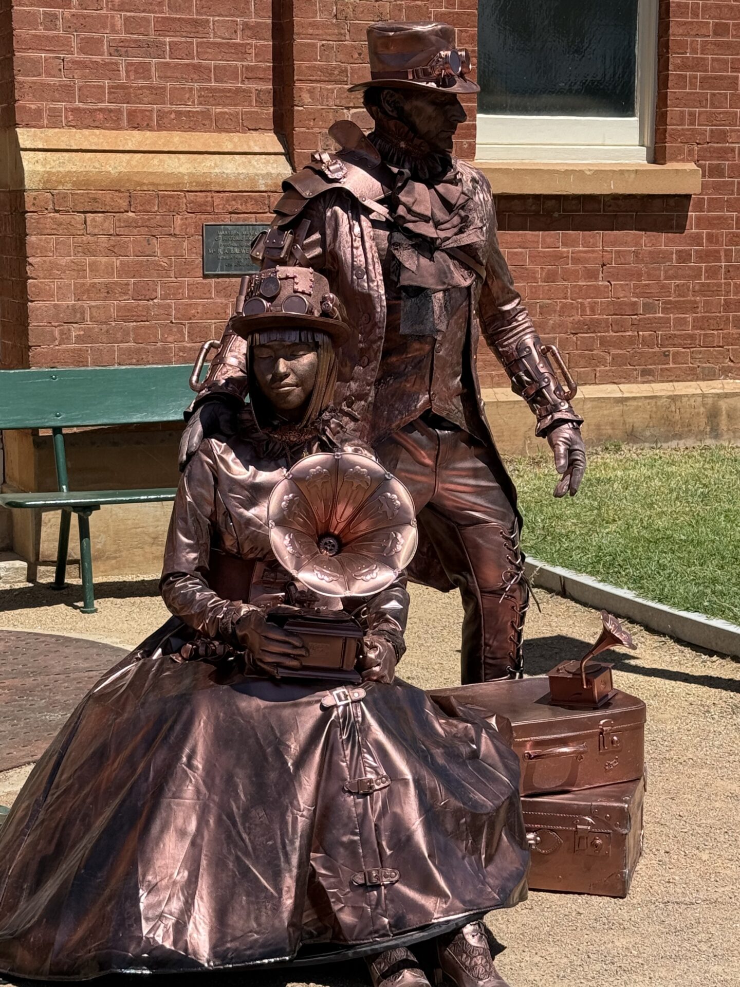 Steampunk Victorian Fair - Human Statue Bodyart