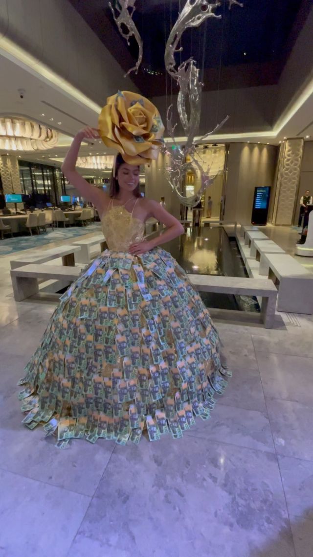#moneydress #cash #dollars #money #gold #rose #goldrose